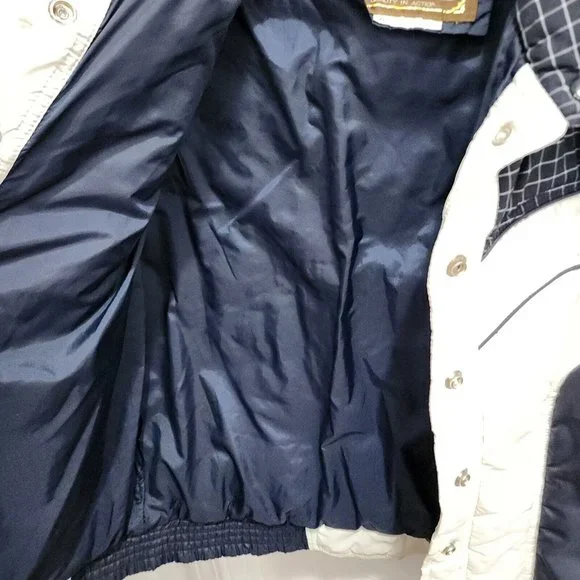 Vintage Golden Collection Pioneer Wear Women's Puffer Ski Vest Blue White Sz XL - Picture 11 of 15